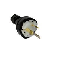 Clipsal 439S-BK 3 Pin Plug Top 10A 250V Black