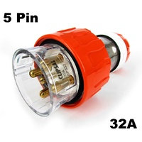 Clipsal 56P532 32 AMP 3 Phase 5 Pin Round Extension Plug