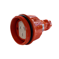 IP66 Clipsal 56 Series - Cord Extension Socket - 3 Flat PIN  250V  10A - Chemical Resistant Orange - 56CSC310-RO 