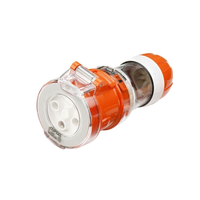 IP66 Clipsal 56 Series - Cord Extension Socket - 3 Round PIN  250V  32A - Electric Orange - 56CSC332-EO 