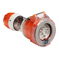 IP66 Clipsal 56 Series - Cord Extension Socket - 4 Round PIN  500V  10A - Electric Orange - 56CSC410-EO 
