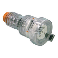 IP66 Clipsal 56 Series - Cord Extension Socket - 5 Round PIN  500V  10A - Electric Orange - 56CSC510-EO 