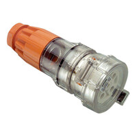 IP66 Clipsal 56 Series - Cord Extension Socket - 5 Round PIN  500V  50A - Electric Orange - 56CSC550-EO 