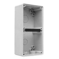 IP66 Clipsal 56 Series - Mounting Enclosure - 2 Gang (198 x 101 x 63mm high) - Grey - 56E2-GY 
