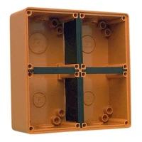 IP66 Clipsal 56 Series - Mounting Back Box - 4 Gang  Vertical Socket Mounting - Chemical Resistant Orange - 56E4-RO 