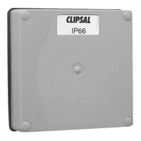 IP66 Clipsal 56 Series - Lid - 1 Gang  Made of Plastic & Includes Gasket - Grey - 56L1-GY 