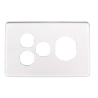 Clipsal SC2015XXC Slimline SC Series Single Power Point with 2 Extra Switches Cover Only