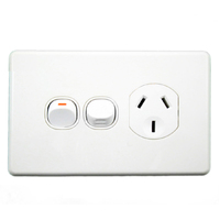 Clipsal SC2015X Single Power Point with Extra Switch GPO, SC Series