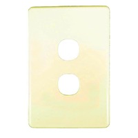 Clipsal SC2032CCM Slimline SC Series Two Gang Light Switch Cover Only Cream