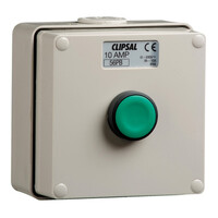 IP66 Clipsal 56 Series - push-button Control Station - 250V 3A - Start control station - Grey