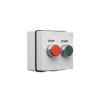 IP66 Clipsal 56 Series push-button Control Station - 10A, Start/Stop - Grey