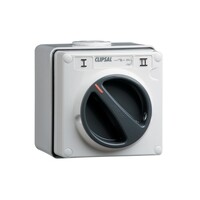 IP66 Clipsal 56 Series - Surface Switch - 1 Gang, 2 Pole, 250VAC, 10A - Grey