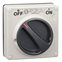 IP66 Clipsal 56 Series - Surface Switch - 1 Gang, 2 Pole, 500VAC, 32A - Grey