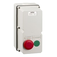 IP66 Clipsal 56 Series - DOL Motor Starter - 4kW, 415V, 2 push-button, LRD10 - Grey