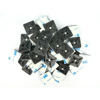 TBA28B 27.8mm Self Adhesive Cable Tie Mount Base Black 3M — Pack of 100