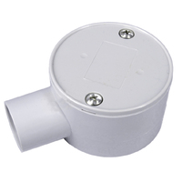 25mm 1 Way Shallow Electrical Conduit Junction Boxes