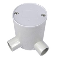 20mm 2 Way Deep Angled Electrical Conduit Junction Boxes