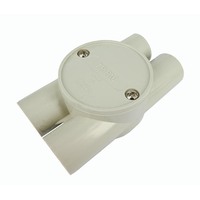 4 Way H Type Junction Box 25mm Grey