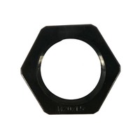 BELOW COST! Conduit Lock Nut Nylon 20mm thread Black