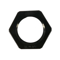 Conduit Lock Nut Nylon 20mm thread Black