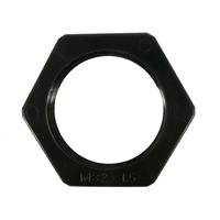 BELOW COST! Conduit Lock Nut Nylon 32mm thread Black