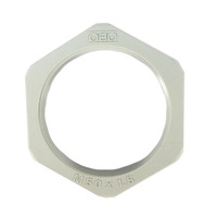 BELOW COST! Conduit Lock Nut Nylon 50mm thread Grey