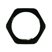 Conduit Lock Nut Nylon 63mm Thread Black