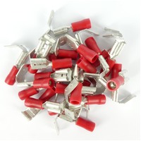 Terminal Quick Connect Piggy Back Red 6.4mm 25 Pack