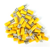 Terminal Quick Connect Female Yellow 6.4mm 25 Pack