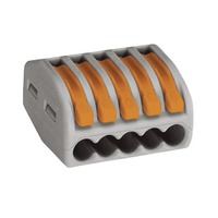 Genuine Wago 222-415 5 Way Lever Operated Terminal Connector