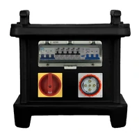 32A Power Distribution Board Cube - Daisy Chain 32A, Black