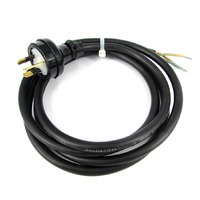 Power Tool Appliance Replacement Lead 10A 3 Pin Plug H07 Rubber 1.7m