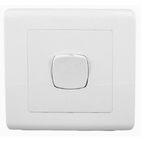 S1LL Euro Dolly Series Extra Large Plate 1 Gang Light Switch
