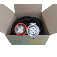 10 Amp Extension Lead 3 Phase 4 Pin 30 Metres