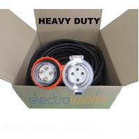 20 Amp Heavy Duty Extension Lead 3 Phase 4 Pin 5 Metres