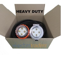 32 Amp Heavy Duty Extension Lead 3 Phase 4 Pin 10 Metres