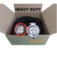 10 Amp Heavy Duty Extension Lead 3 Phase 5 Pin 20 Metres