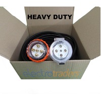 32 Amp Heavy Duty Extension Lead 3 Phase 5 Pin 10 Metres