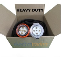 32 Amp Heavy Duty Extension Lead 3 Phase 5 Pin 50 Metres