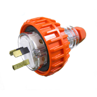 GEN3 10 AMP 3 Pin Flat Industrial Electrical Extension Plug 10A IP66