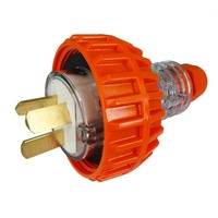 GEN3 20 AMP 3 Pin Flat Industrial Electrical Extension Plug 20A IP66