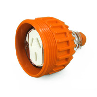 GEN3 SCO1PH20 20A 3 Pin Flat Industrial Electrical Extension Socket Orange