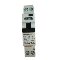GEN3 G60X2-25A Double Pole Safety Switch RCBO 25 Amp 6kA Single Module RCD/MCB