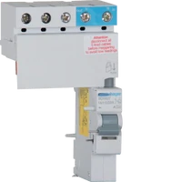 Hager BD163T 63A 3 Pole Earth Leakage Add On Block
