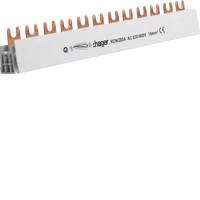 Hager KDN280A 80A 2 Pole Insulated Busbar Fork 12 Module