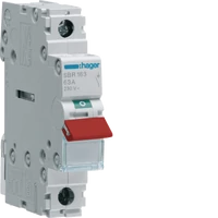 Hager SBR190 100 Amps 1 Pole Modular Load-break / Isolating Switch