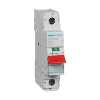 Hager SBR180 80 Amps 1 Pole Modular Load-break / Isolating Switch