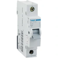 Hager NT102C 2 Amps 1 Pole MCB Circuit Breaker 10kA