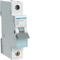 Hager MSN163 63 Amps 1 Pole MCB Circuit Breaker 6kA
