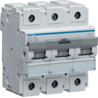 Hager HMF399T 125 Amps 3 Pole MCB Circuit Breaker 10kA